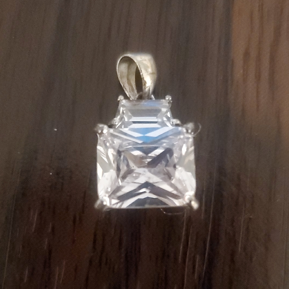 10mm C Z.Sterling Pendant